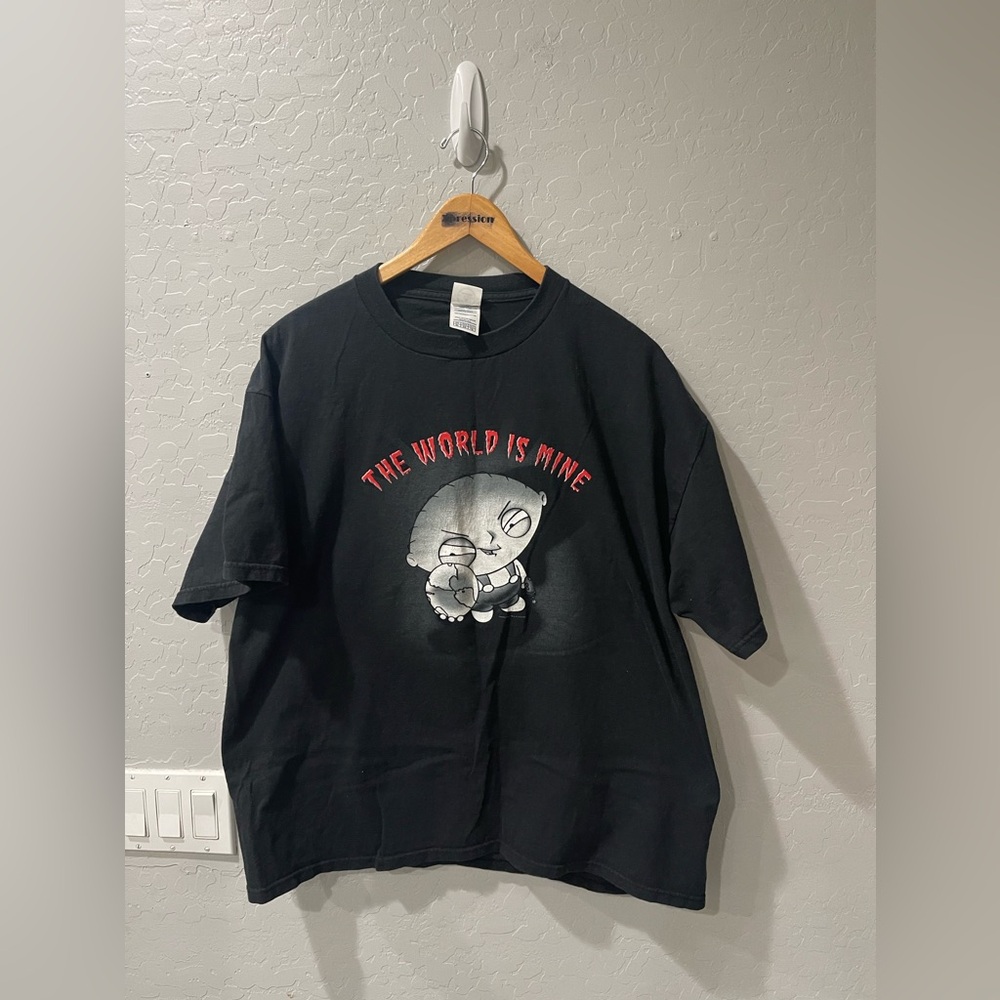Vintage Family Guy Stewie‎ “World Is Mine” Shirt Size XL